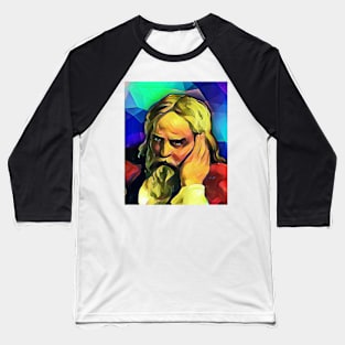 Snorri Sturluson Colourful Portrait | Snorri Sturluson Artwork 7 Baseball T-Shirt